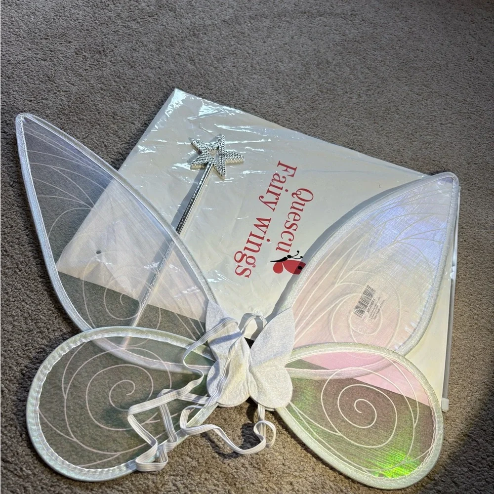 Pink Fairy Wings and Star Wand Set